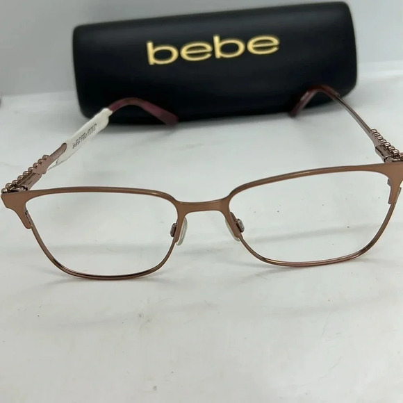 Bebe BB5155. Rose Gold.  53 16 140 Frames Case RXable NWT - Picture 7 of 7
